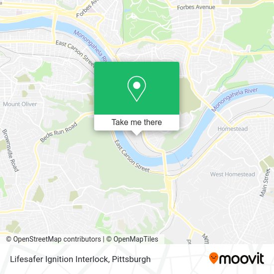 Mapa de Lifesafer Ignition Interlock