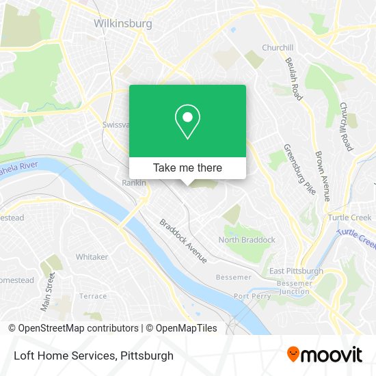 Loft Home Services map