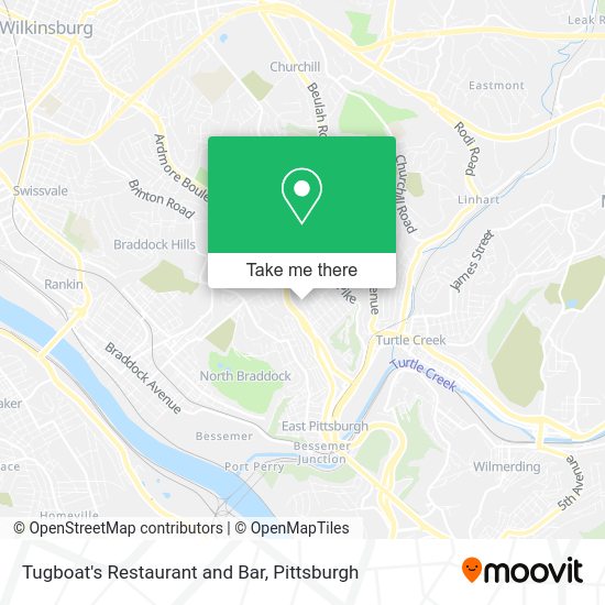 Mapa de Tugboat's Restaurant and Bar