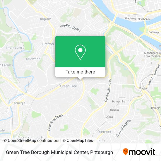 Green Tree Borough Municipal Center map