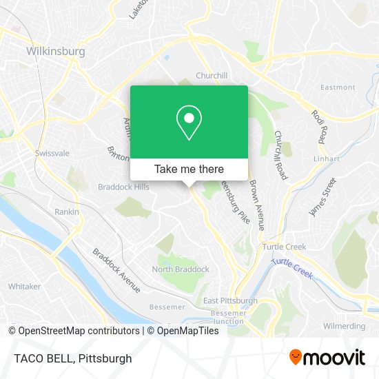 Mapa de TACO BELL