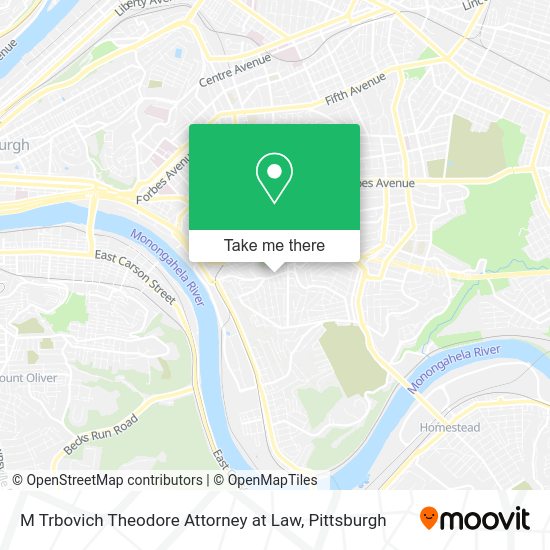 Mapa de M Trbovich Theodore Attorney at Law