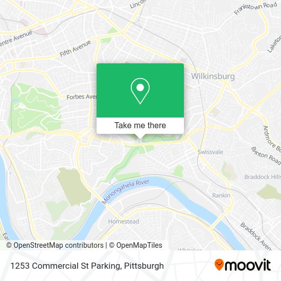Mapa de 1253 Commercial St Parking