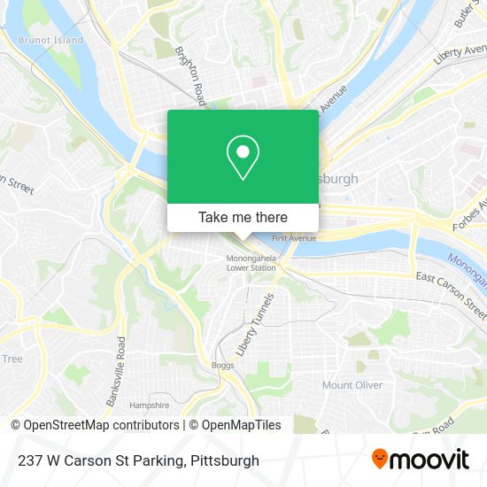 237 W Carson St Parking map