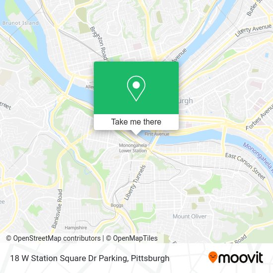 18 W Station Square Dr Parking map