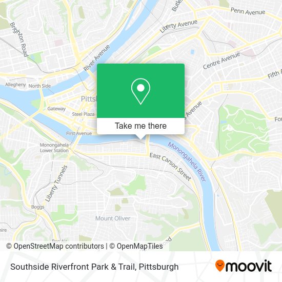 Southside Riverfront Park & Trail map