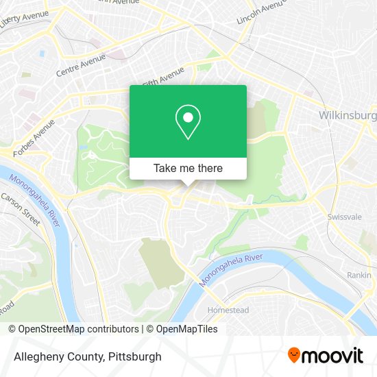 Mapa de Allegheny County