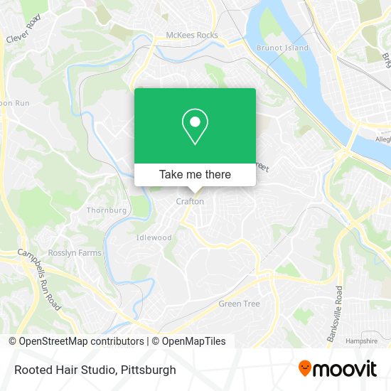 Rooted Hair Studio map
