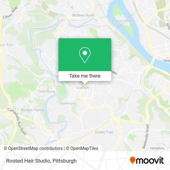 Rooted Hair Studio map