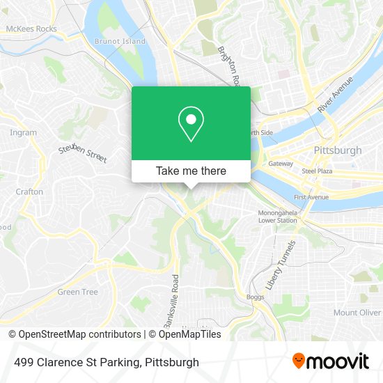 499 Clarence St Parking map
