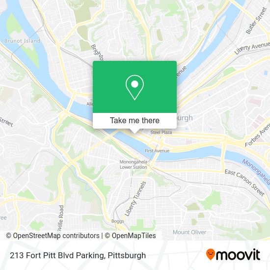 213 Fort Pitt Blvd Parking map