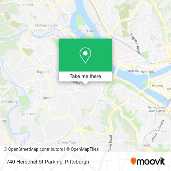 740 Herschel St Parking map