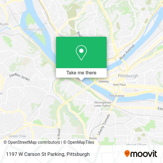 1197 W Carson St Parking map
