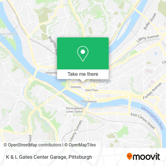 K & L Gates Center Garage map