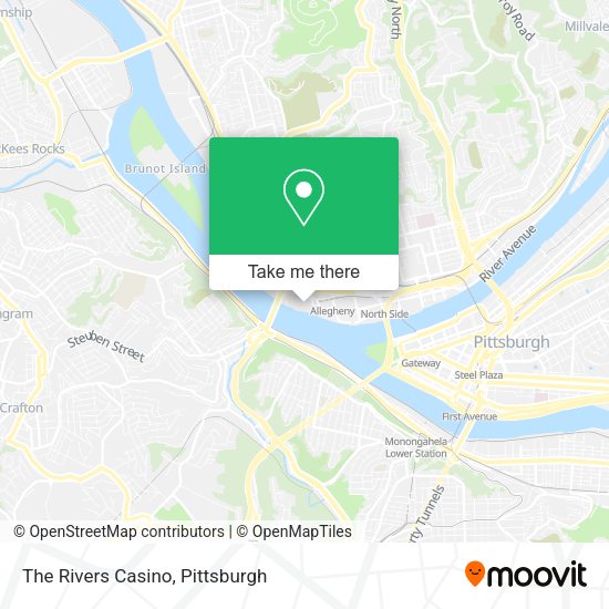 Mapa de The Rivers Casino