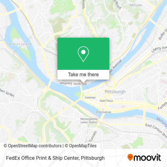 Mapa de FedEx Office Print & Ship Center