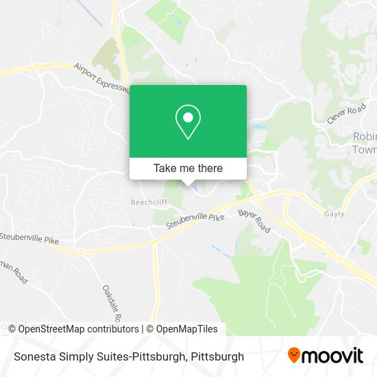 Sonesta Simply Suites-Pittsburgh map