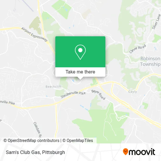 Sam's Club Gas map