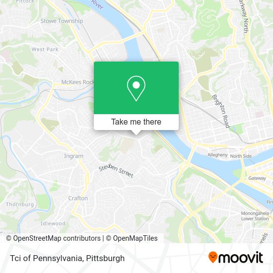Mapa de Tci of Pennsylvania