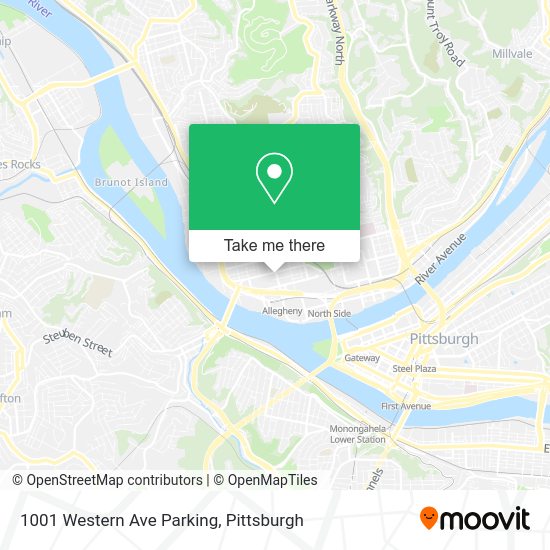 1001 Western Ave Parking map