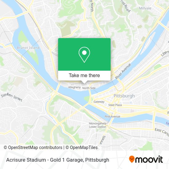 Mapa de Acrisure Stadium - Gold 1 Garage