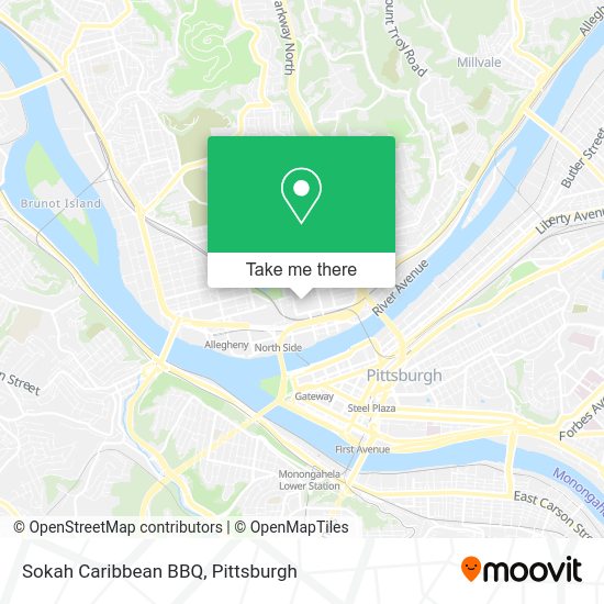Sokah Caribbean BBQ map
