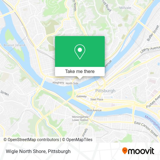 Wigle North Shore map