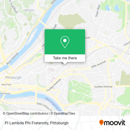 Mapa de PI Lambda Phi Fraternity