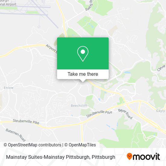 Mainstay Suites-Mainstay Pittsburgh map