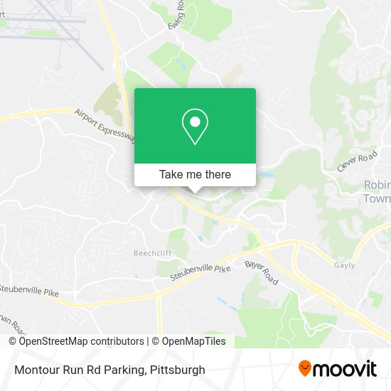 Montour Run Rd Parking map