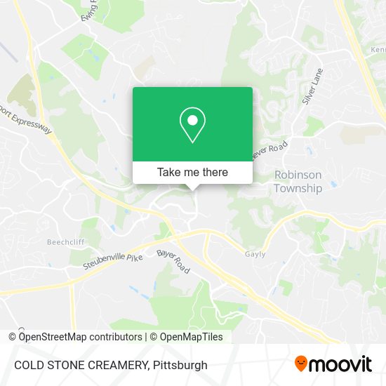 COLD STONE CREAMERY map