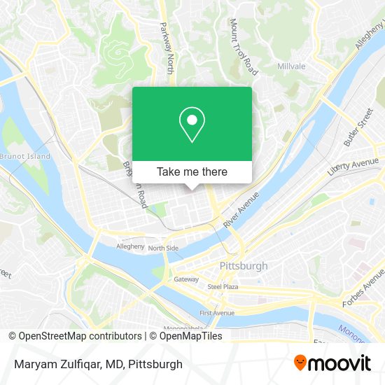 Maryam Zulfiqar, MD map
