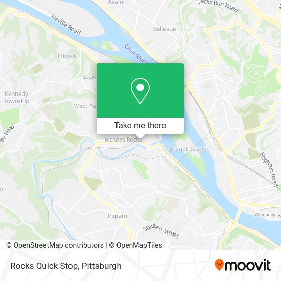 Rocks Quick Stop map