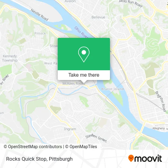 Rocks Quick Stop map