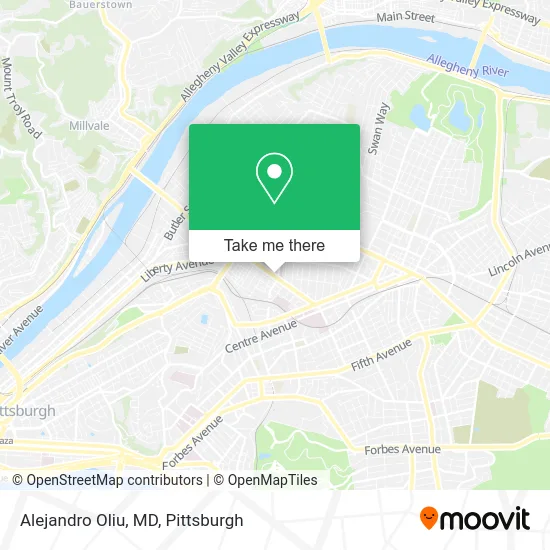 Mapa de Alejandro Oliu, MD