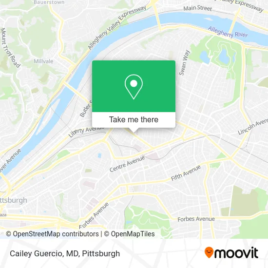 Mapa de Cailey Guercio, MD