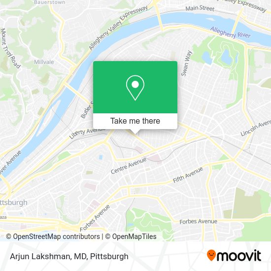 Arjun Lakshman, MD map