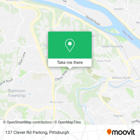 Mapa de 137 Clever Rd Parking