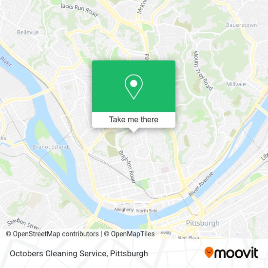 Octobers Cleaning Service map