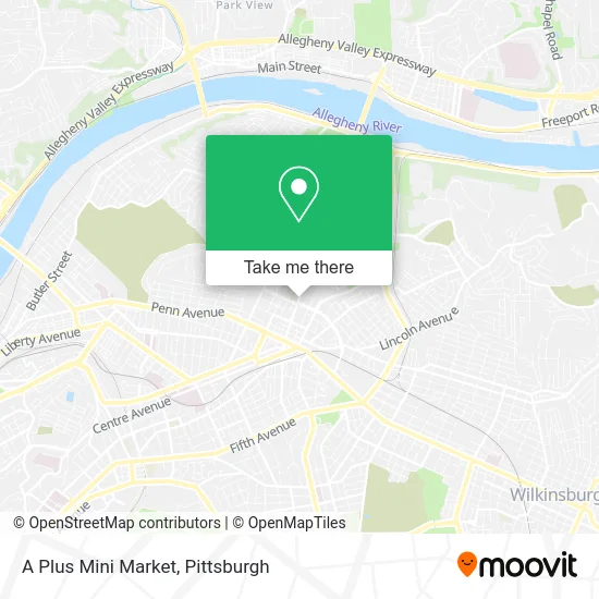 A Plus Mini Market map