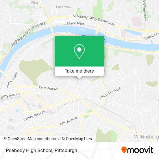 Peabody High School map