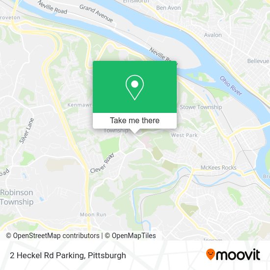 Mapa de 2 Heckel Rd Parking