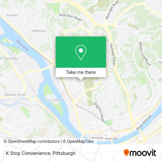 K Stop Convenience map