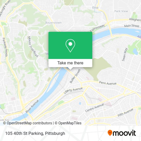 Mapa de 105 40th St Parking