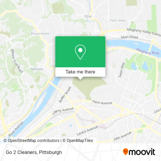 Go 2 Cleaners map