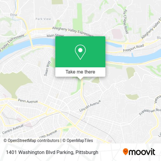 1401 Washington Blvd Parking map