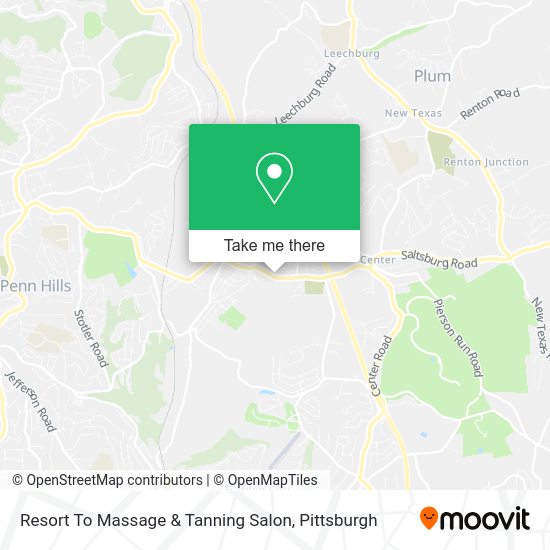 Mapa de Resort To Massage & Tanning Salon