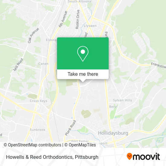 Howells & Reed Orthodontics map