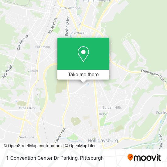 1 Convention Center Dr Parking map