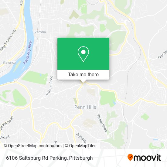 Mapa de 6106 Saltsburg Rd Parking